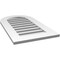 Ekena Millwork Round Top Surface Mount PVC Gable Vent: Functional, w/ 3-1/2"W x 1"P Standard Frame, 18"W x 32"H GVPRT18X3201SF - alternate 5